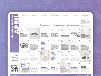 [Free Download] April Well-Being Calendar